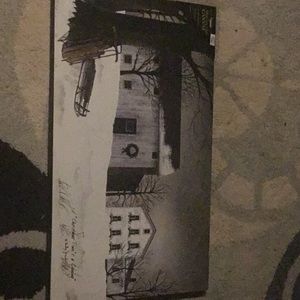 Snowy winter painting by Billy Jacobs brand new l